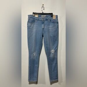Levi's 711 Skinny Women's Light Blue Skinny Jeans Size 16 W33 Inseam 30”‎ NWT